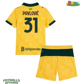 AC Milan Strahinja Pavlovic #31 Tredjeställ Barn 2025-26 Kortärmad (+ Korta byxor)